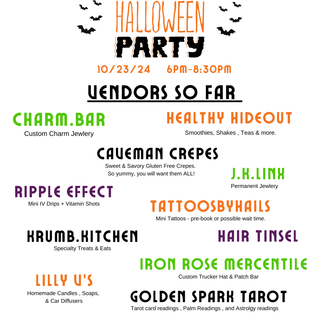 BOO! YOU'RE INVITED to a HALLOWEEN PARTY at the DEN.