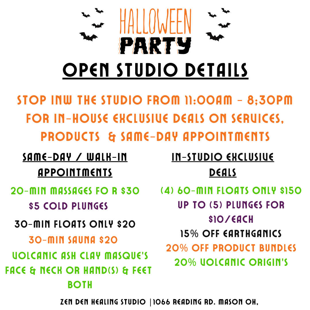 BOO! YOU'RE INVITED to a HALLOWEEN PARTY at the DEN.