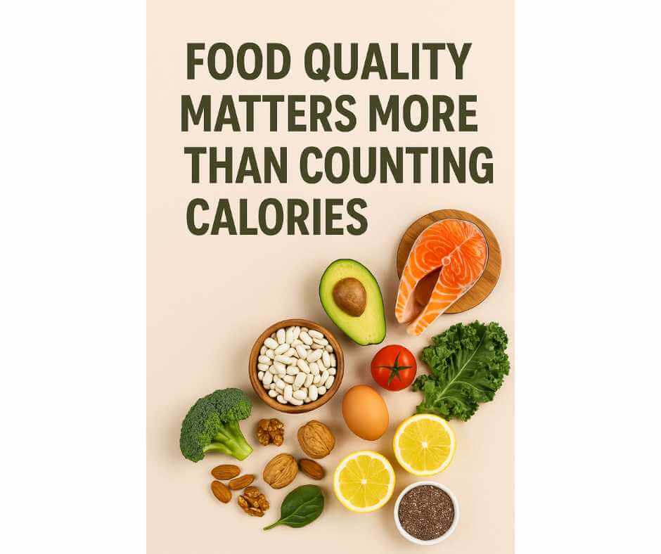 Illustration of Candida overgrowth, parasites, and heavy metal toxicity affecting the digestive system, with symbols of fatigue, brain fog, and detox elements.