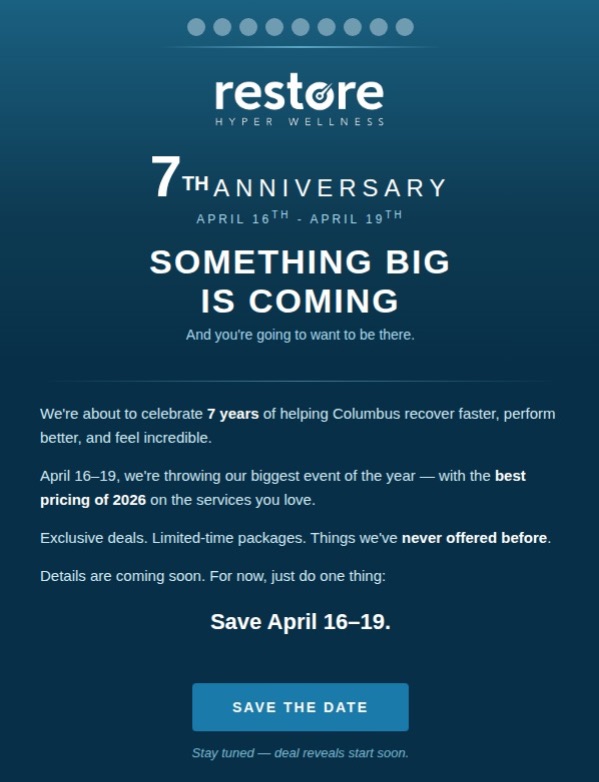 Something Big Is Coming 🎉 | April 9–12 Image