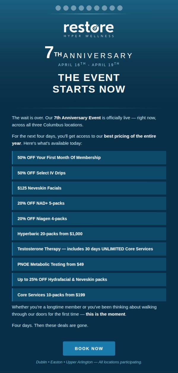 , It’s live. The best pricing of 2026 starts now. Image