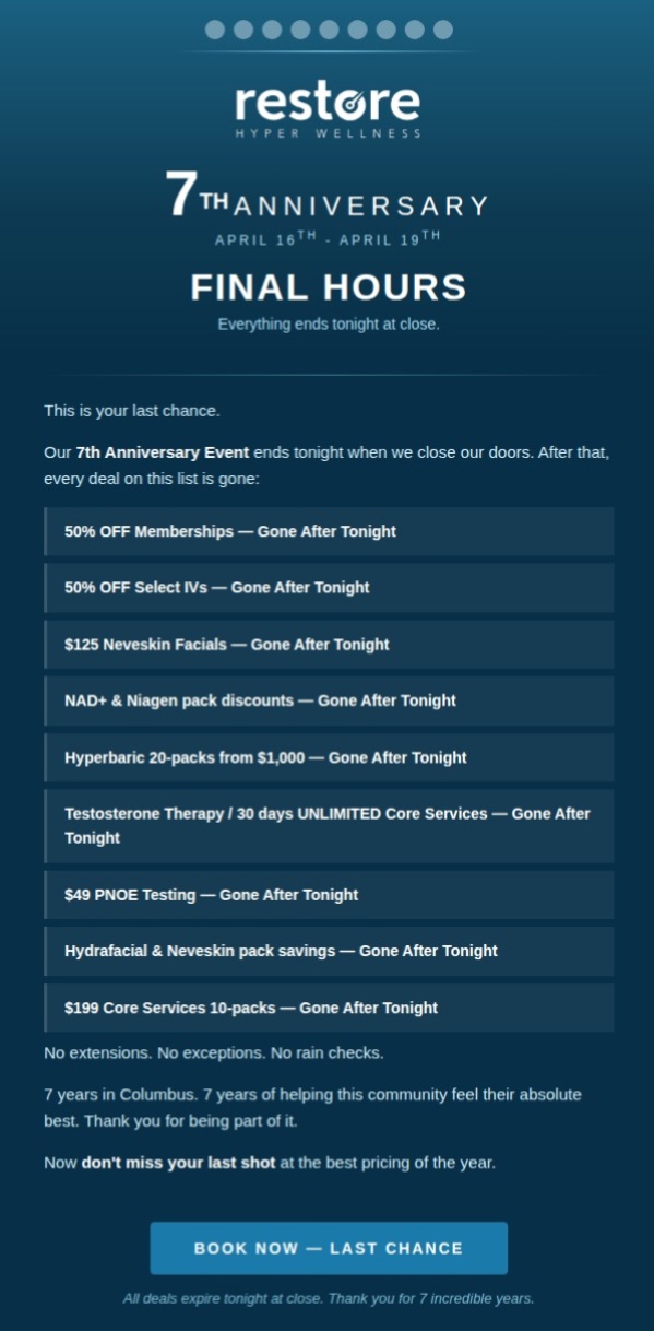 Final hours. No extensions. No exceptions. Image